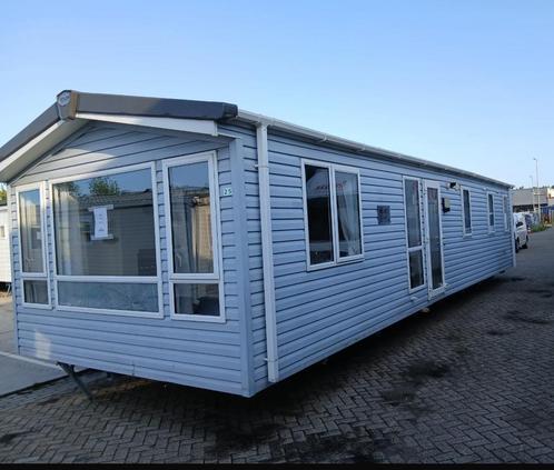 Kunstof Atlas Ruby 370x11 m/Dubbelglas/CV/Pandak + Gebracht, Caravans en Kamperen, Stacaravans, tot en met 4, Ophalen of Verzenden