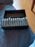 Kristallen servetringen in doos, Antiek en Kunst, Antiek | Glas en Kristal, Ophalen of Verzenden