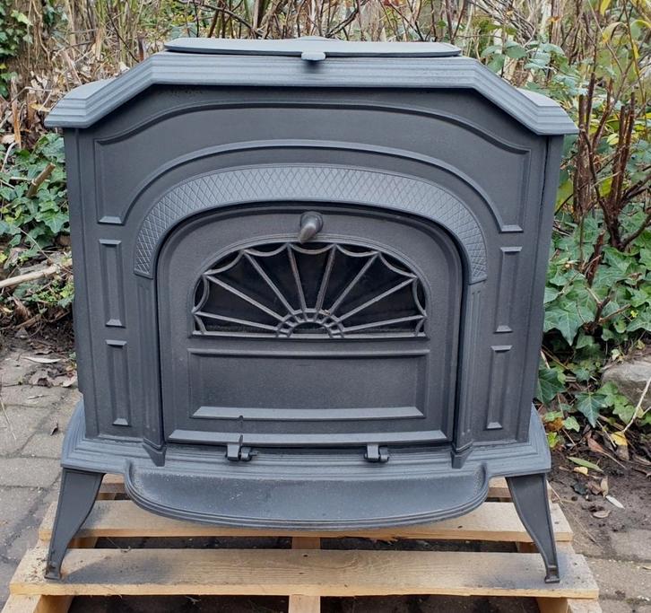 inruilhoutkachel vermont resolute 9kw, Huis en Inrichting, Kachels, Gebruikt, Vrijstaand, Houtkachel, Hout, Ophalen