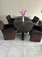 Eettafel 4 stoelen, Ophalen, Zo goed als nieuw, 4 tot 6 stoelen
