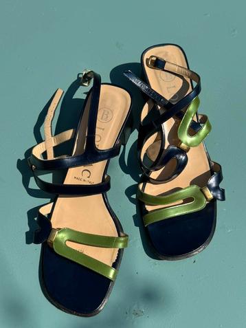 Lorbac blokhak sandalen leer 39,5 beschikbaar voor biedingen