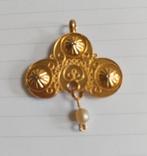 Gouden strik streek sieraad, Antiek en Kunst, Antiek | Goud en Zilver, Ophalen of Verzenden