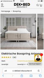 Elektrische boxspring 160x200, Huis en Inrichting, Slaapkamer | Boxsprings, Nieuw, 160 cm, Beige, Ophalen