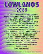 4x Lowlands tickets te koop, Drie personen of meer, Meerdaags
