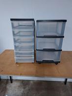 2x Kunststof Ladekastje, Huis en Inrichting, Ophalen, Gebruikt, 25 tot 50 cm, Minder dan 50 cm