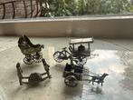 Zilveren miniatuur verzameling (4stuks) gekeurd, Antiek en Kunst, Ophalen of Verzenden, Zilver