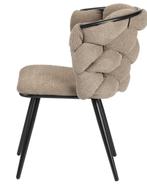 Rock Chair Brown – Luxe Eetkamerstoelen, Bruin, Verzenden, Japandi, Hotel Chique, Modern, Metaal