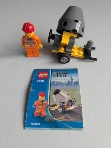 Lego City 5610 - Wegwerker met Betonmolen beschikbaar voor biedingen
