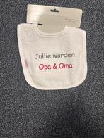 Leuke slab 'Jullie worden Opa & Oma', Kinderen en Baby's, Ophalen of Verzenden, Nieuw