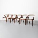 Vintage Deense (Kai Kristiansen) eetkamerstoelen, set van 6, Ophalen, Hout, Gebruikt, Overige kleuren