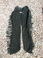 Amerikaanse lederen chaps, Beenbeschermers Donkergroen., Ophalen of Verzenden, Gebruikt, Overige soorten, Bovenkleding