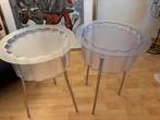2 ikea Hatten Ehlen Johansson bijzettafel transparant, Ophalen, Design, Rond, Zo goed als nieuw
