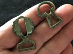 Bodemvondst Romeinse brons RIEMGESPEN gave conditie., Antiek en Kunst, Ophalen of Verzenden, Brons