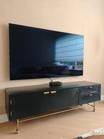 Industrieel tv meubel zwart/messing, Ophalen, Industrieel/hotel chique, 150 tot 200 cm, Zo goed als nieuw