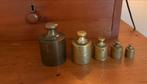 Antieke set van 5 koperen gewichten, Ophalen of Verzenden, Koper