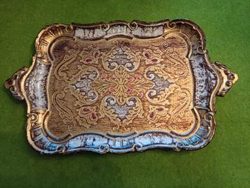 Vintage Decoratief Dienblad beschikbaar voor biedingen