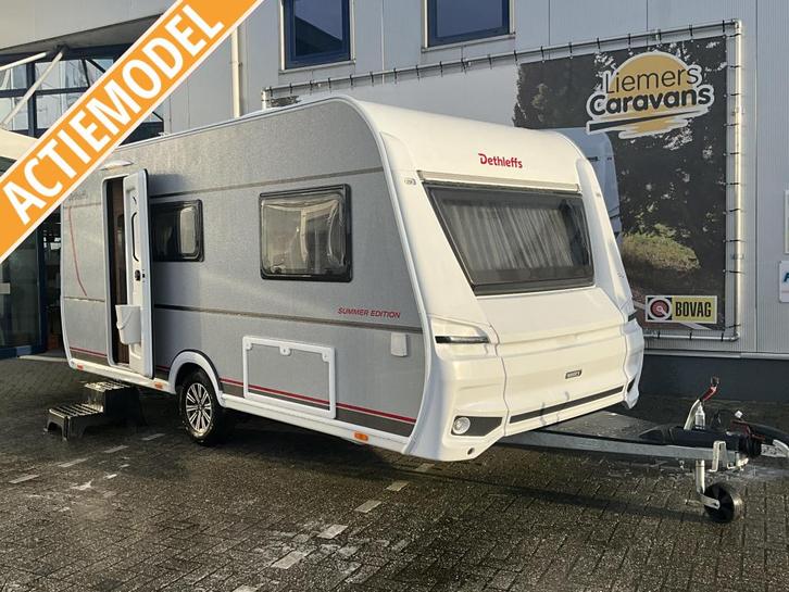 Dethleffs Summer Edition 460 EL ENKELE BEDDEN-XL KOELKAST, Caravans en Kamperen, Caravans, Bedrijf, tot en met 3, 1000 - 1250 kg