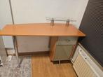 Bureau met kastje en glazen plank, Huis en Inrichting, Bureaus, Ophalen, Gebruikt, Bureau