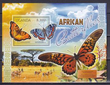 Uganda Blok 371 Vlinders 2012 postfris beschikbaar voor biedingen