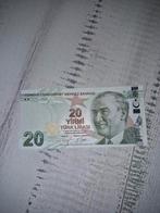 Turkije 20 Lira Biljet 2009-2025 UNC, Postzegels en Munten, Bankbiljetten | Europa | Niet-Eurobiljetten, Ophalen of Verzenden