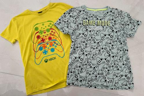 Set van 2 game shirts 158 164 xbox controllers t-shirt, Kinderen en Baby's, Kinderkleding | Maat 158, Gebruikt, Jongen, Shirt of Longsleeve
