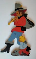 De rattenvanger van Hamelen. Wandversiering. Hout 1971, Ophalen of Verzenden, Huis en Inrichting