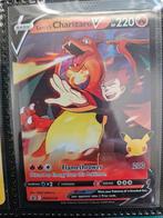 Pokemon Lance's Charizard V SWSH 133 Celebrations, Ophalen of Verzenden, Zo goed als nieuw, Losse kaart, Foil