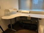 Hoek bureau IKEA galant met zijstukken, bocht zit links, Huis en Inrichting, Bureaus, Ophalen, Bureau