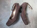 DAMESSCHOENEN nieuw maat 37 merk MEXX met hak bruin suéde, Bruin, Nieuw, Ophalen of Verzenden, Mexx