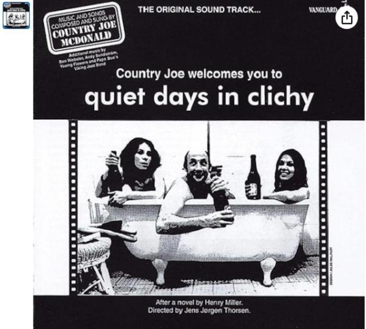 Country joe mcdonald ‎– ……. Quiet days in clichy cd, Cd's en Dvd's, Cd's | Jazz en Blues, Zo goed als nieuw, Blues, 1980 tot heden