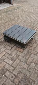 Industrieele transportwagen motor kar salontafel vintage, Ophalen, Zo goed als nieuw, Transportkar