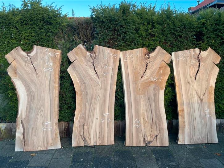 Notenhouten planken Tot 4.20 meter lang,Tot 80cm breed KD, Doe-het-zelf en Verbouw, Hout en Planken, Zo goed als nieuw, Ophalen