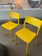 Ikea Janinge stoel geel, Huis en Inrichting, Stoelen, Ophalen, Kunststof, Gebruikt, Twee