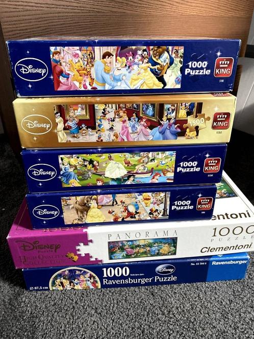 Diverse Disney puzzels 1000 stukjes - King Ravensburger, Hobby en Vrije tijd, Denksport en Puzzels, Gebruikt, Legpuzzel, 500 t/m 1500 stukjes