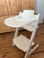 Stokke tripp trapp kinderstoel tafelblad baby set harness, Ophalen, Zo goed als nieuw, Meegroeistoel