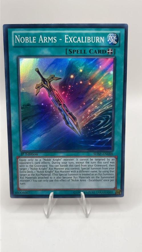 Yu-Gi-Oh! Noble Arms - Excaliburn – SHSP-EN088 – Mint, Hobby en Vrije tijd, Verzamelkaartspellen | Yu-gi-Oh!, Zo goed als nieuw
