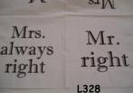 OPRUIMING servetten decoupage – Mr Right L328 – 12x, Verzenden, Nieuw, Materiaal