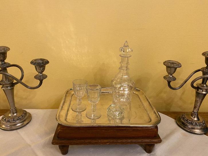 Hotelzilver dienblaadje  ‘Formosa’ & meer zilver *Nous deux*, Antiek en Kunst, Curiosa en Brocante, Ophalen of Verzenden