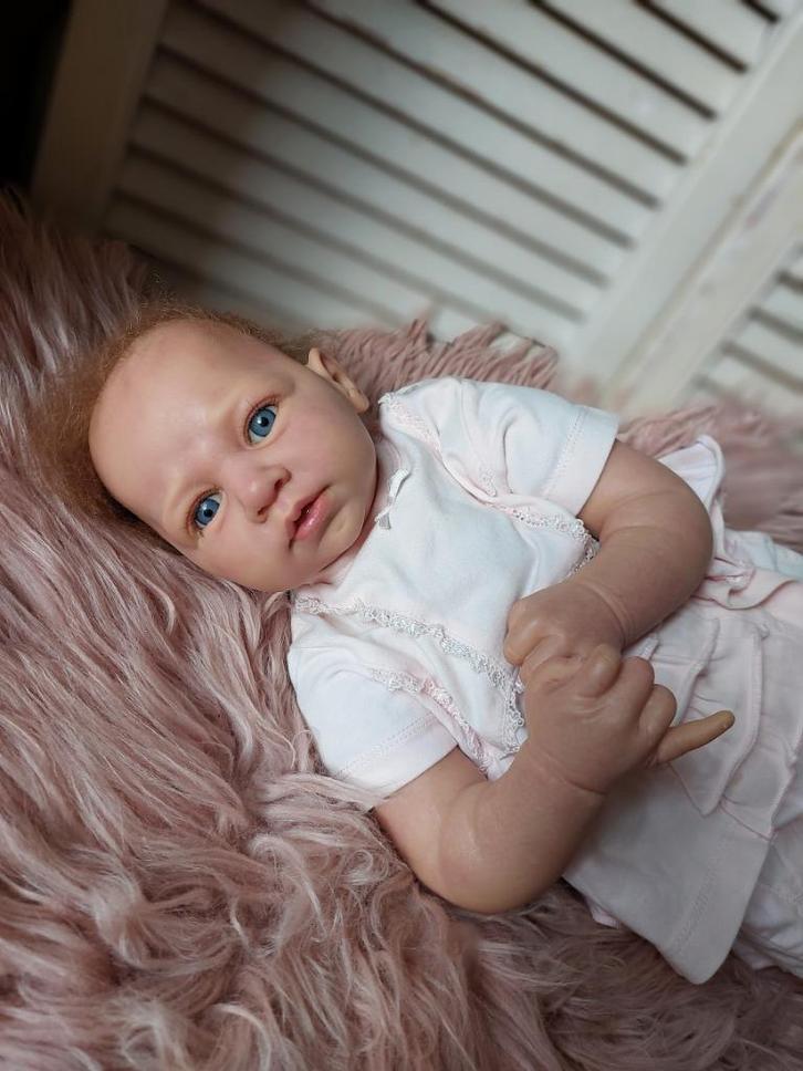 Heel mooi en lief reborn meisje, Verzamelen, Poppen, Gebruikt, Pop, Ophalen