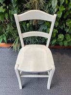 Houten bureaustoel - Wit, Huis en Inrichting, Ophalen, Gebruikt, Wit, Eén