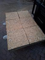3m² 40x40 geel, gebruikt, op pallet, Tuin en Terras, Tegels en Klinkers, Gebruikt, Ophalen of Verzenden, 10 m² of meer, Beton
