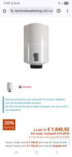 Inventum Boiler 3 fase 3000W 120 Liter Elektrisch, Doe-het-zelf en Verbouw, Geisers en Boilers, 100 liter of meer, Ophalen, Nieuw
