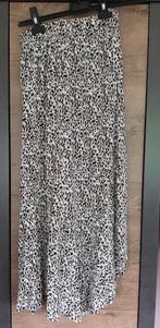 Dames rok - maat XS - lang - beige met luipaarden print, Kleding | Dames, Rokken, Overige kleuren, Ophalen of Verzenden, Zo goed als nieuw