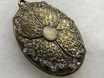 Oude Kettinghanger Hanger Ketting met Steen en Strass 5 cm, Ophalen of Verzenden, Zilver, Overige materialen, Overige voorstellingen