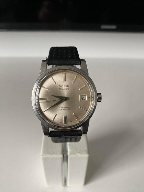 Union Soleure Vintage Automatisch Horloge, Sieraden, Tassen en Uiterlijk, Overige Accessoires, Gebruikt, Ophalen of Verzenden