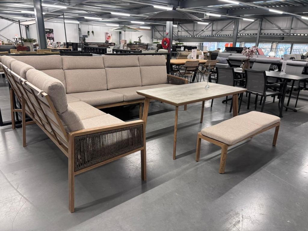 Antonio lounge set By Tierra Outdoor, 6 zitplaatsen, Onbekend, Ophalen of Verzenden, Zo goed als nieuw