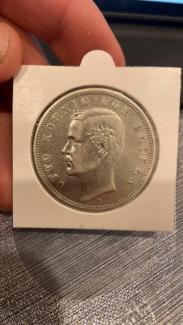 5 reich mark otto koenig von bayern 1894 zilver beschikbaar voor biedingen