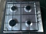 Constructa Rvs kookplaat 4-pits, Zo goed als nieuw, Inbouw, Gas, 4 kookzones