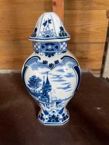 Delfts Blauw Potje met Deksel - 'Delft dec 500' beschikbaar voor biedingen