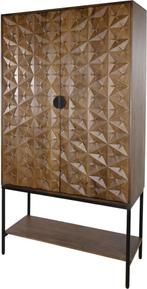 De Trinity 2-deurs kast. Kleur mango Brown Walnut of Ashblon, Ophalen of Verzenden, Nieuw, 25 tot 50 cm, 150 tot 200 cm